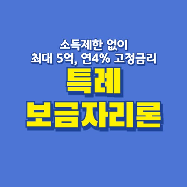 특례보금자리론