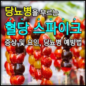 당뇨 혈당 스파이크 탕후르