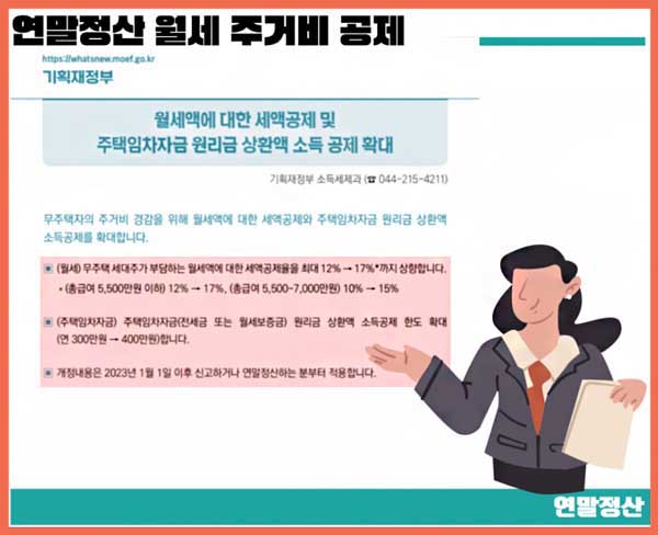 주거비 공제 연말정산