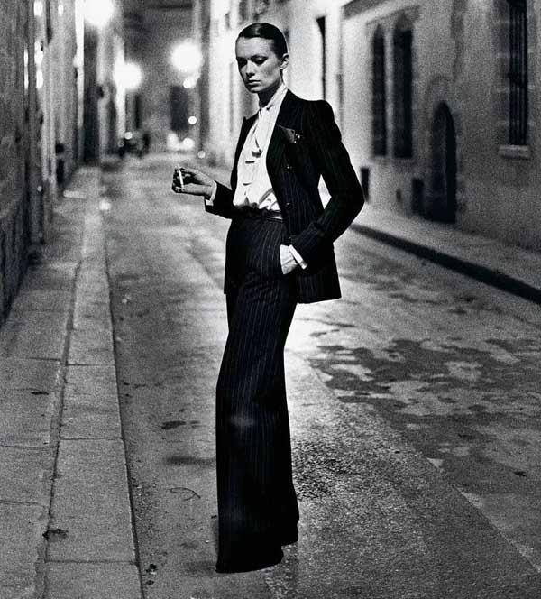 Helmut Newton, Rue Aubriot, French Vogue, Paris, 1975