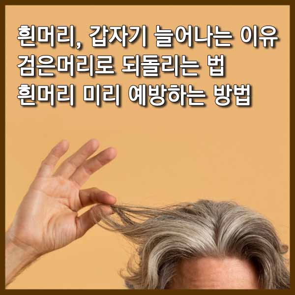 흰머리 예방