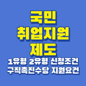 국민 취업 지원제도