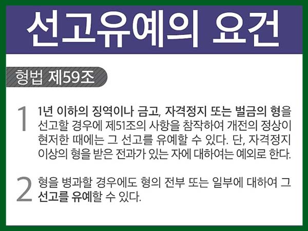 선고유예 요건