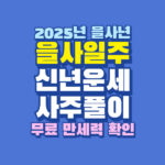 2025 을사일주