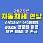 2025년 자동차세 연납