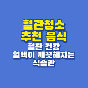 혈관청소 음식