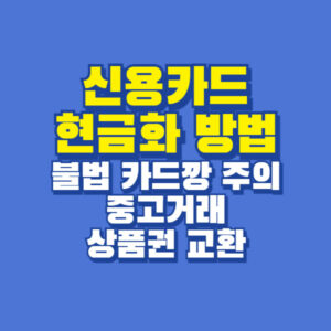 신용카드 현금화