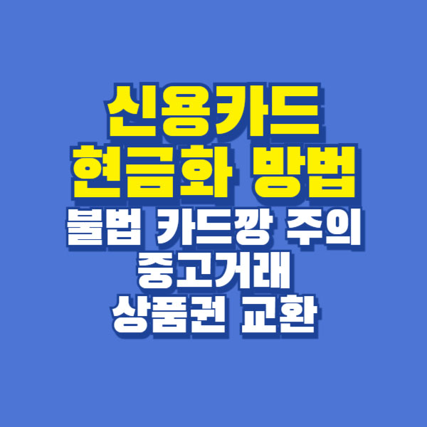 신용카드 현금화