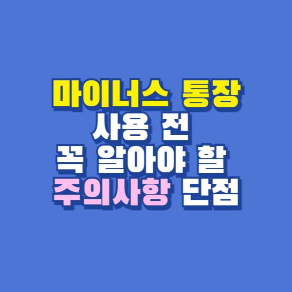 마이너스 통장