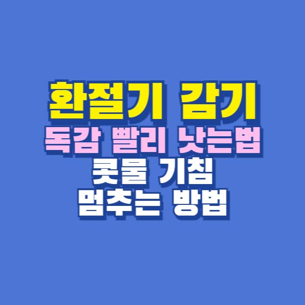 환절기 감기