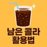남은 콜라 활용법