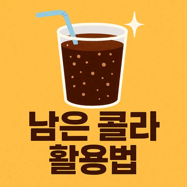 남은 콜라 활용법