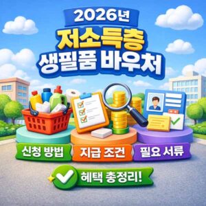 저소득층 생필품 바우처