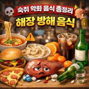숙취 악화 음식