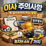이사 주의사항