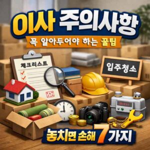 이사 주의사항
