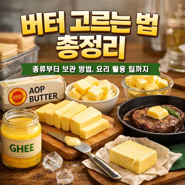 버터 고르는 방법 l 버터 종류 및 보관 방법 l 버터요리 팁