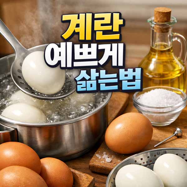 계란 예쁘게 삶는법