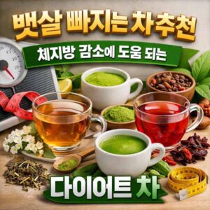 뱃살 빠지는 차 추천