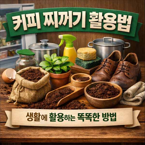 커피 찌꺼기 활용법