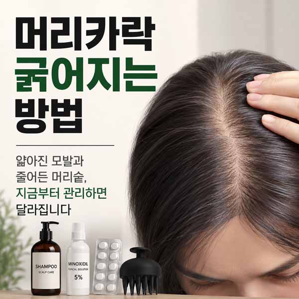 머리카락 굵어지는 방법