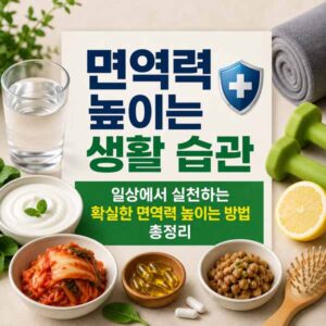 면역력 높이는 생활 습관