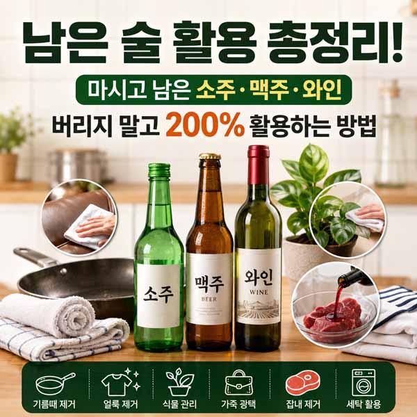 남은 술 활용