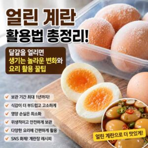 얼린 계란 활용법