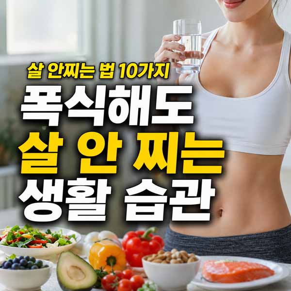 살 안찌는 법