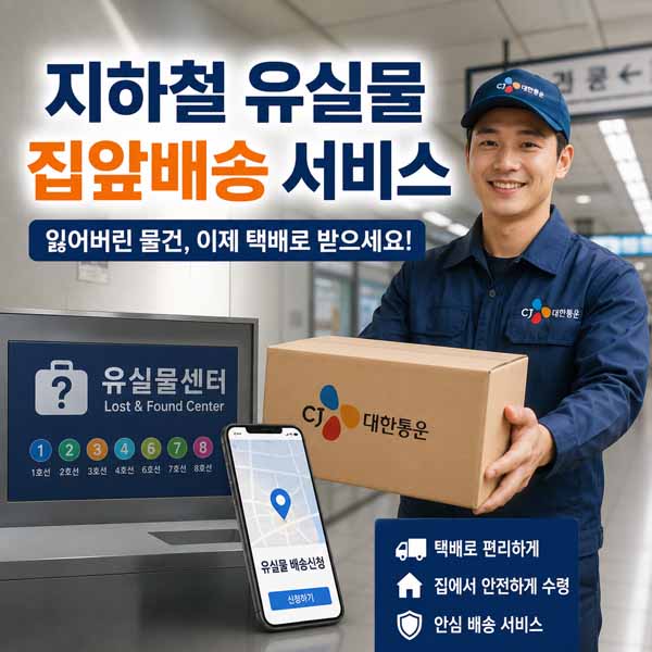 지하철 유실물 배송